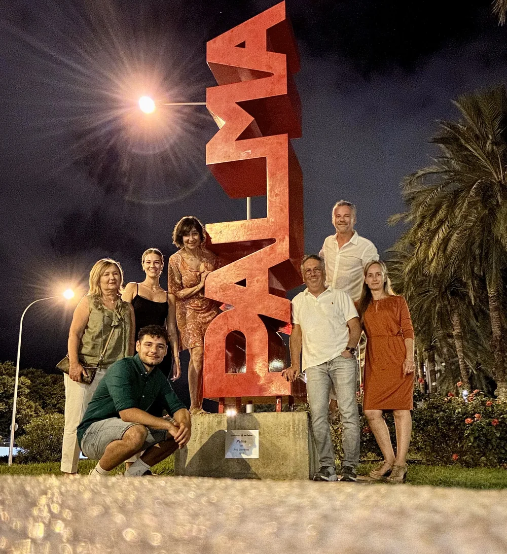 Das Team auf der Mallorca-Reise
